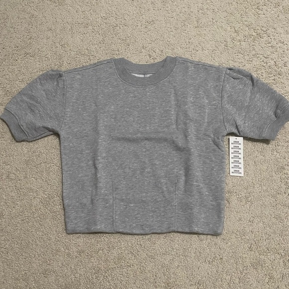 BDG Bliss Puff Sleeve Sweatshirt NWT Size S - Grey - Picture 5 of 8